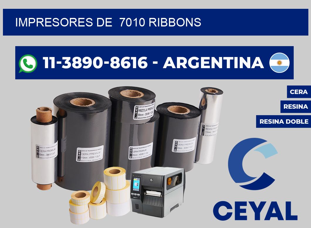 impresores de  7010 ribbons