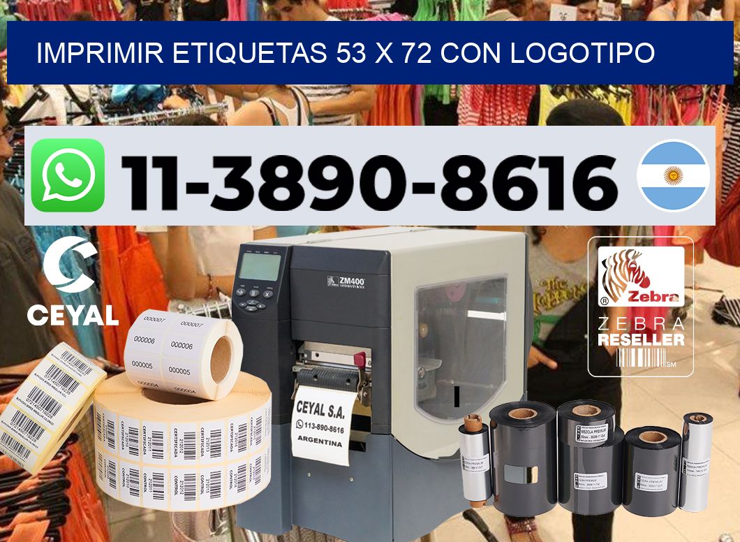 imprimir etiquetas 53 x 72 con logotipo