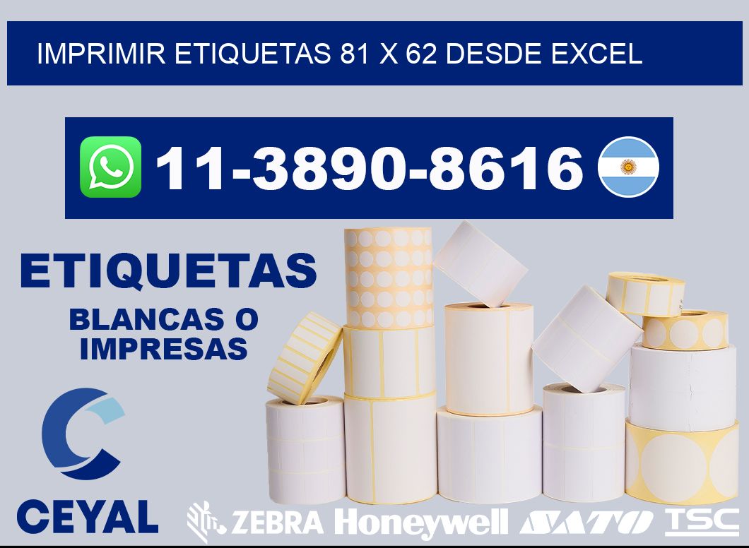 imprimir etiquetas 81 x 62 desde excel