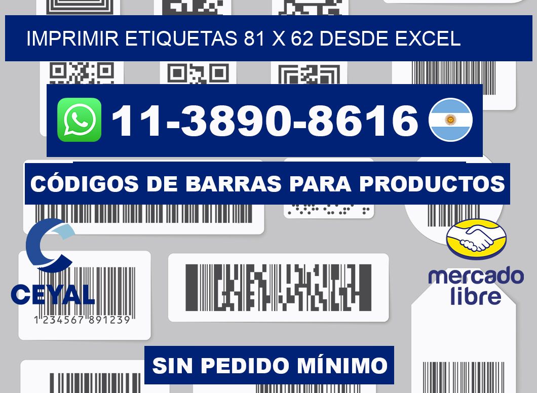 imprimir etiquetas 81 x 62 desde excel