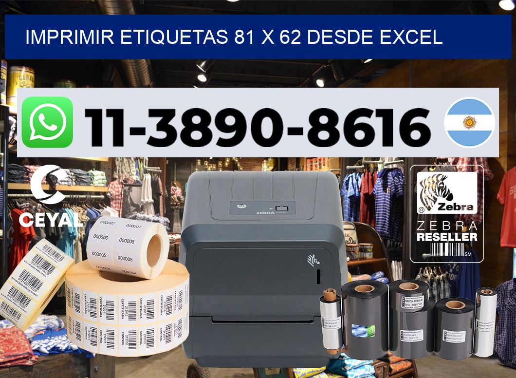 imprimir etiquetas 81 x 62 desde excel