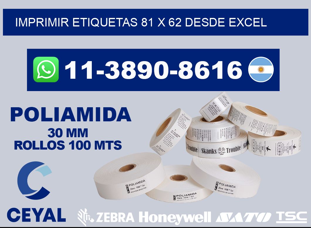imprimir etiquetas 81 x 62 desde excel