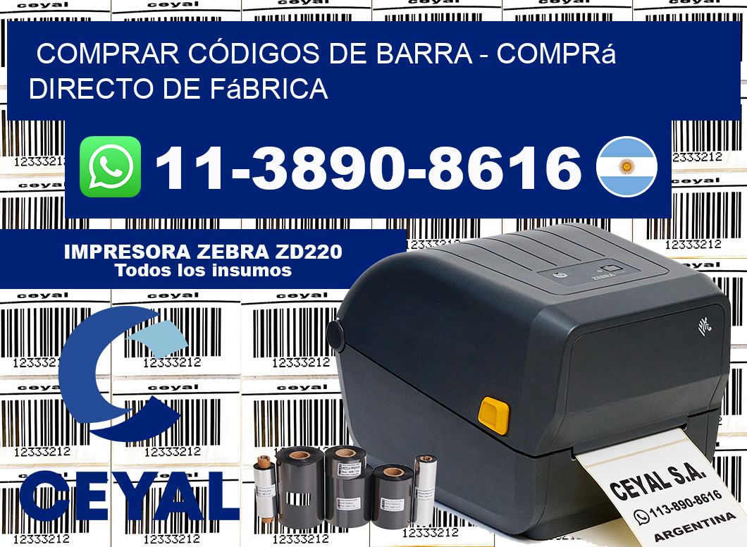 COMPRAR CÓDIGOS DE BARRA - Comprá directo de fábrica