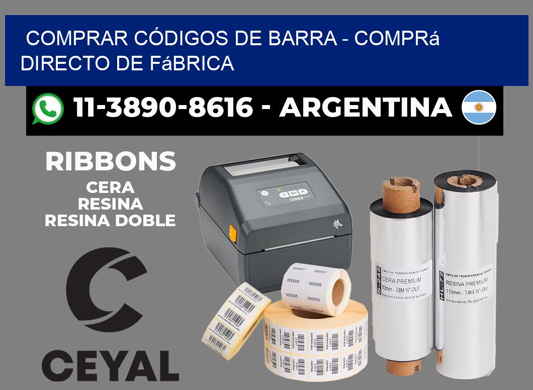COMPRAR CÓDIGOS DE BARRA - Comprá directo de fábrica