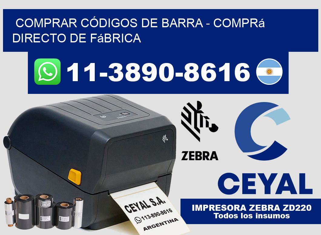 COMPRAR CÓDIGOS DE BARRA – Comprá directo de fábrica