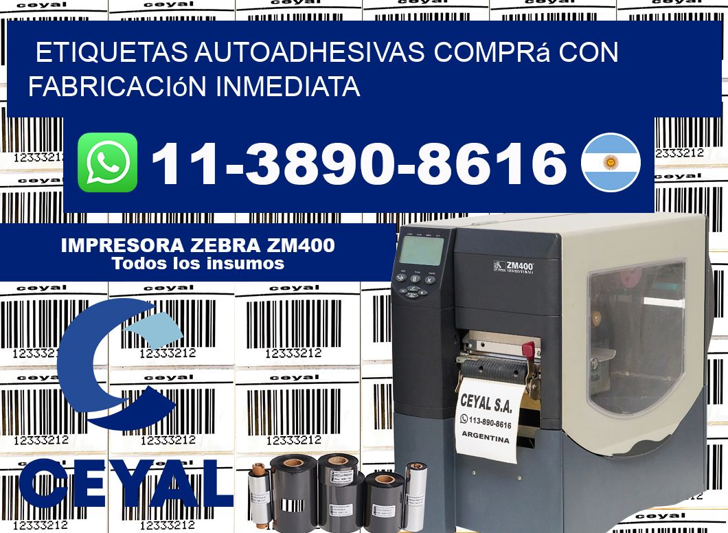 ETIQUETAS AUTOADHESIVAS Comprá con fabricación inmediata