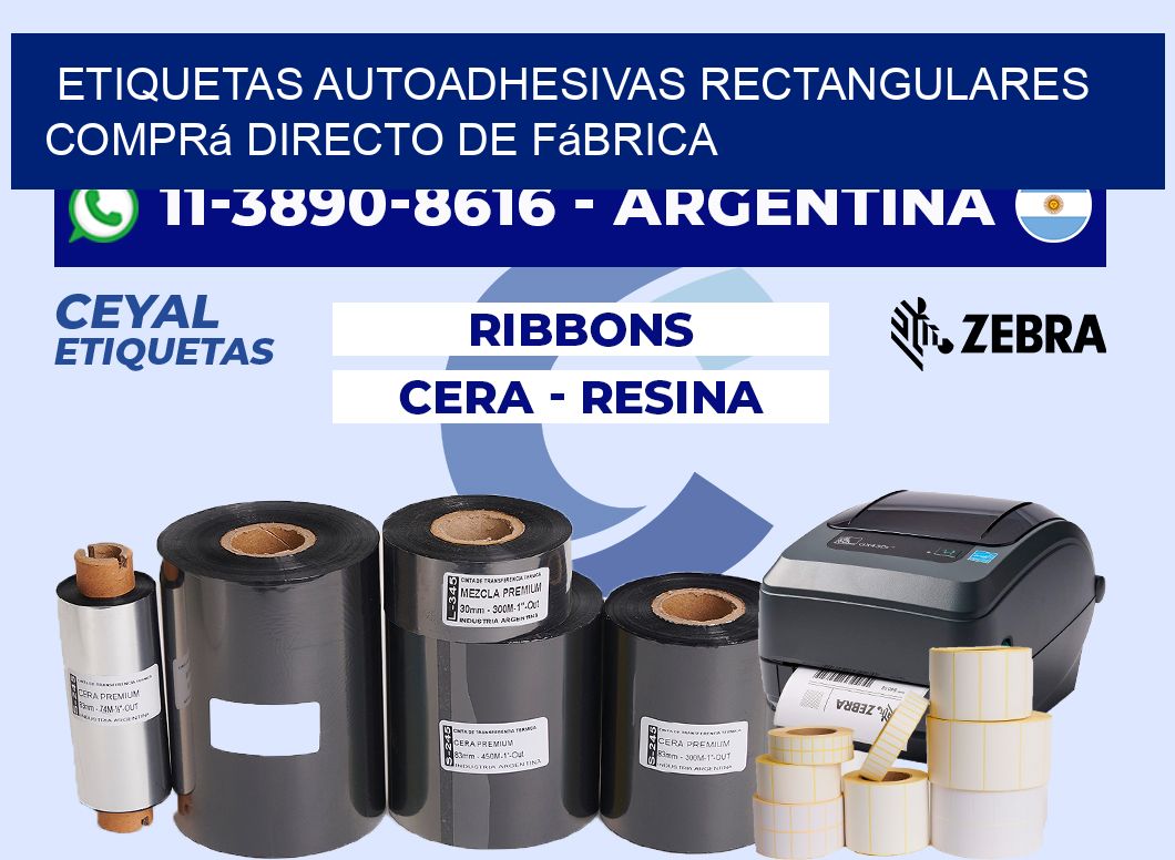 ETIQUETAS AUTOADHESIVAS RECTANGULARES Comprá directo de fábrica