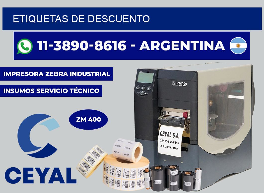 ETIQUETAS de descuento