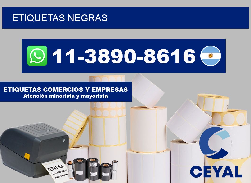 ETIQUETAS negras