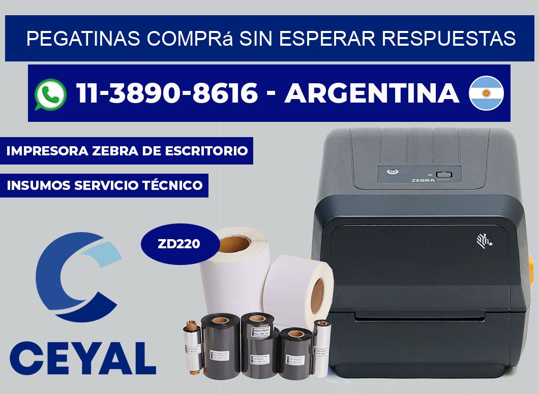 PEGATINAS Comprá sin esperar respuestas