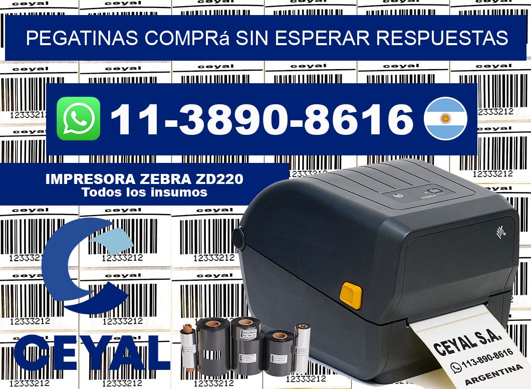 PEGATINAS Comprá sin esperar respuestas