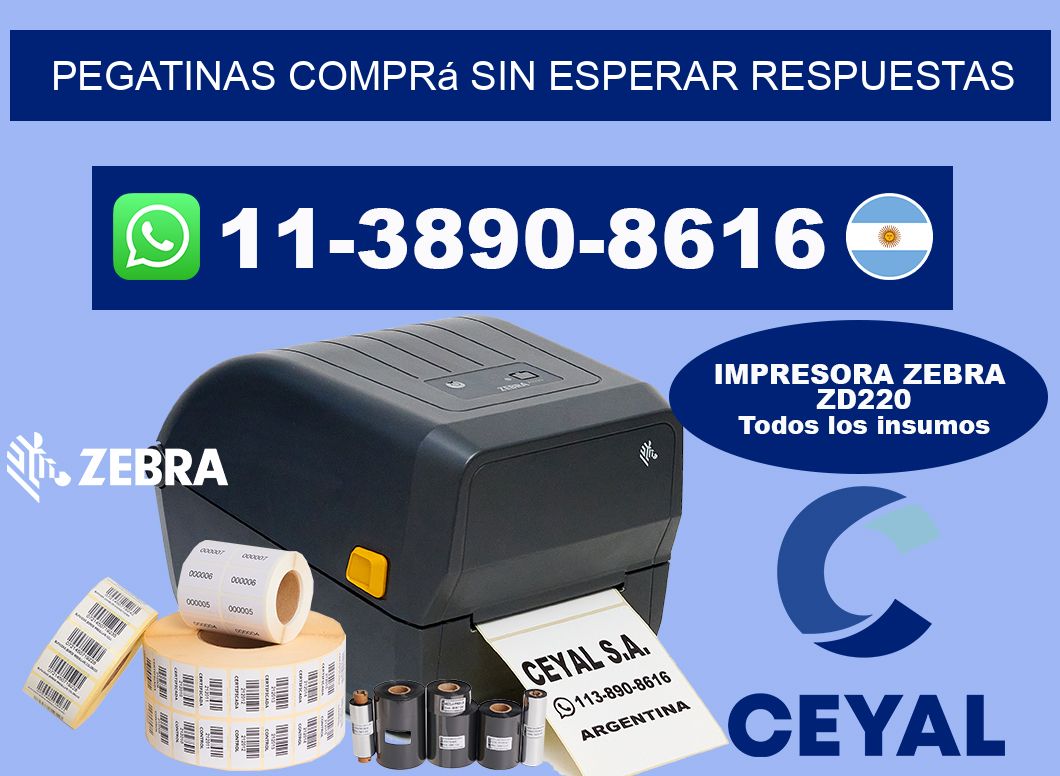 PEGATINAS Comprá sin esperar respuestas