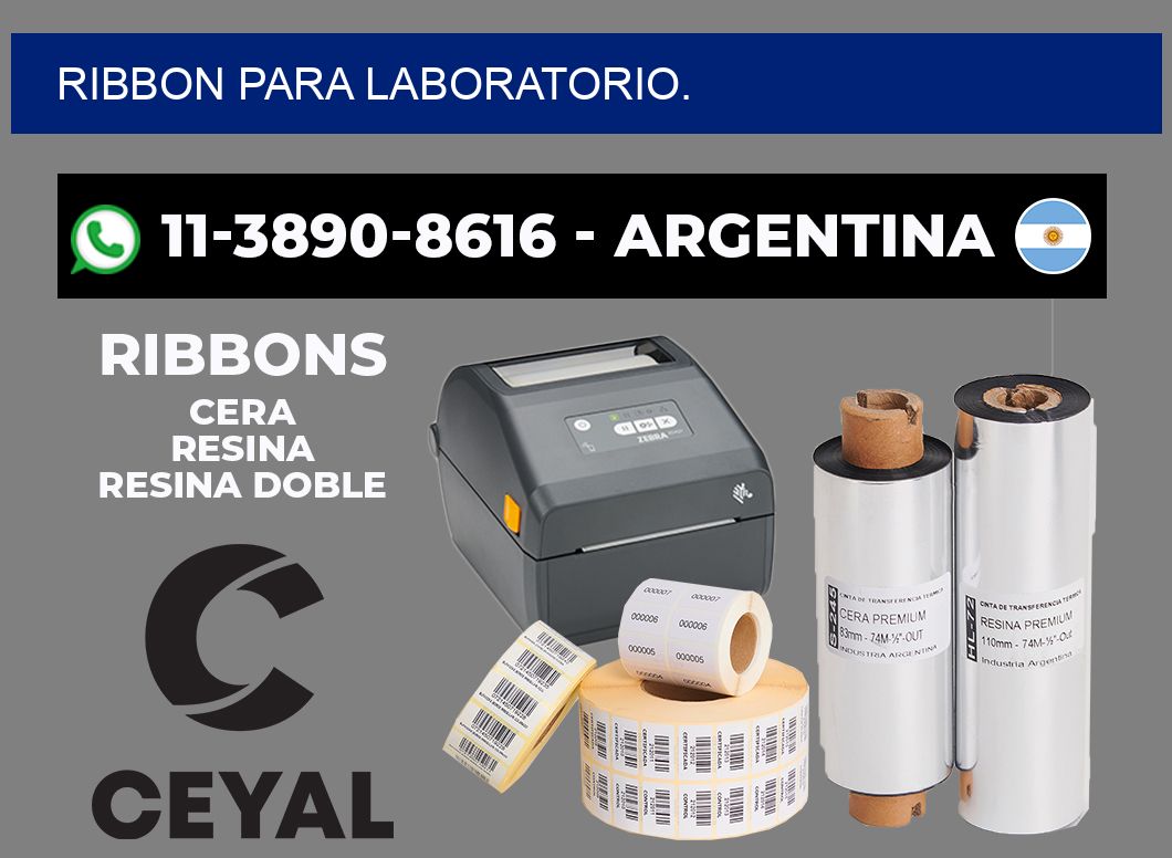 RIBBON PARA LABORATORIO.