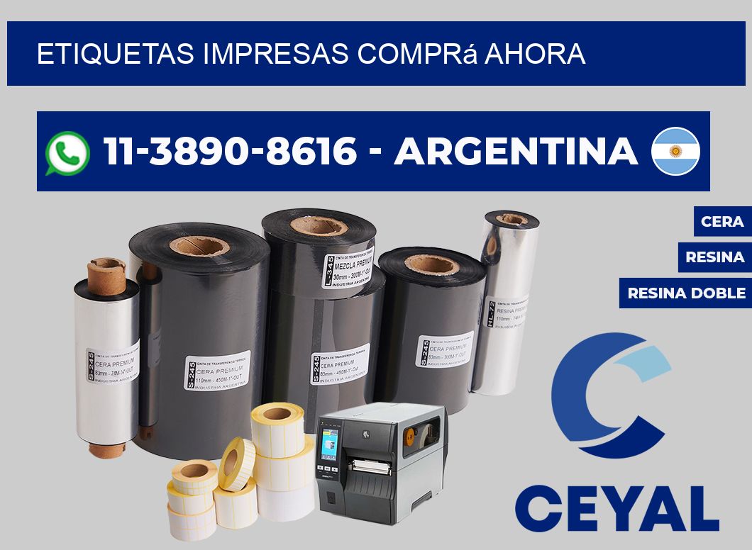 etiquetas impresas Comprá ahora