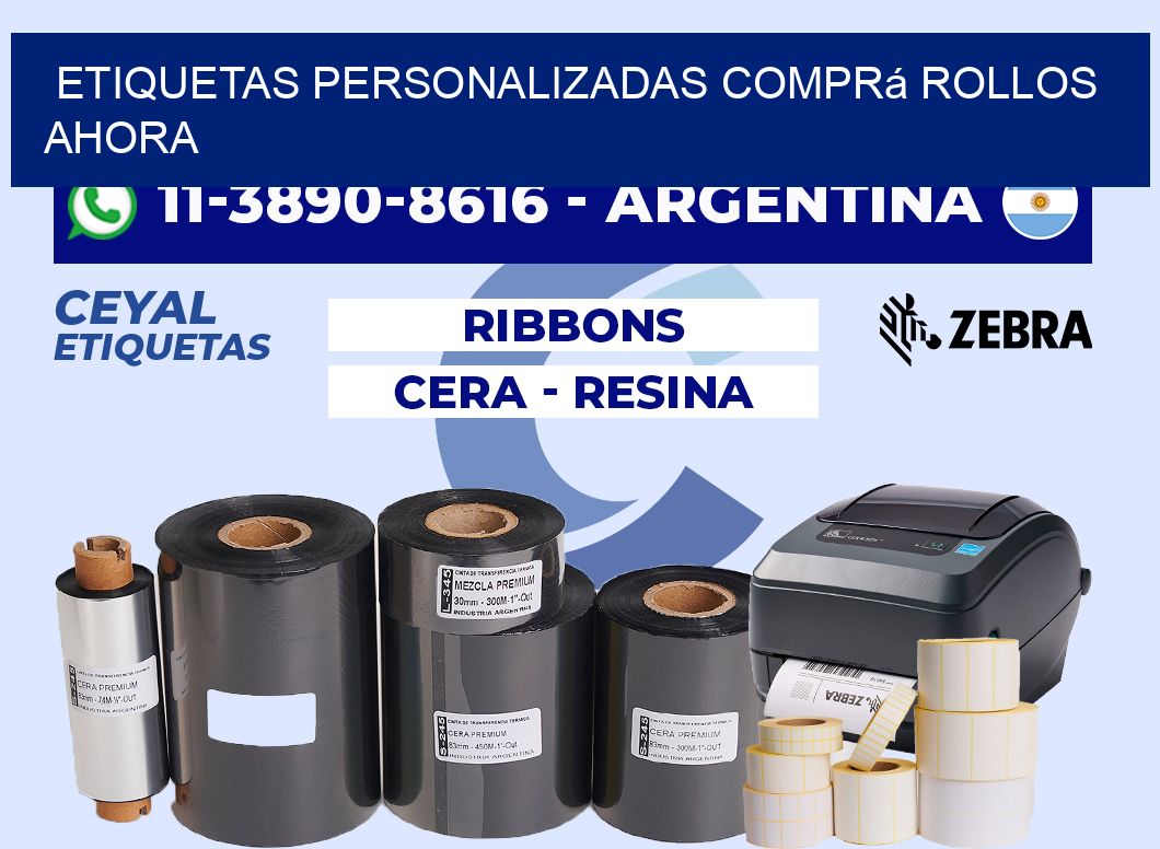 etiquetas personalizadas Comprá rollos ahora