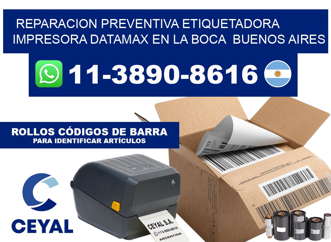 reparacion preventiva etiquetadora impresora Datamax en La Boca Buenos Aires