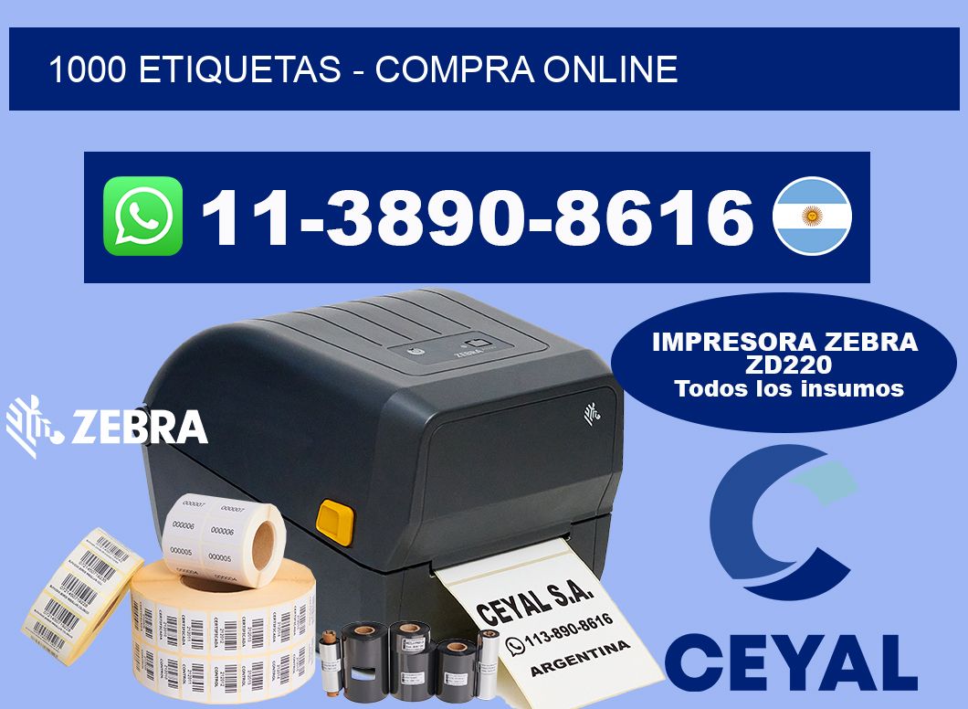 1000 ETIQUETAS - compra online