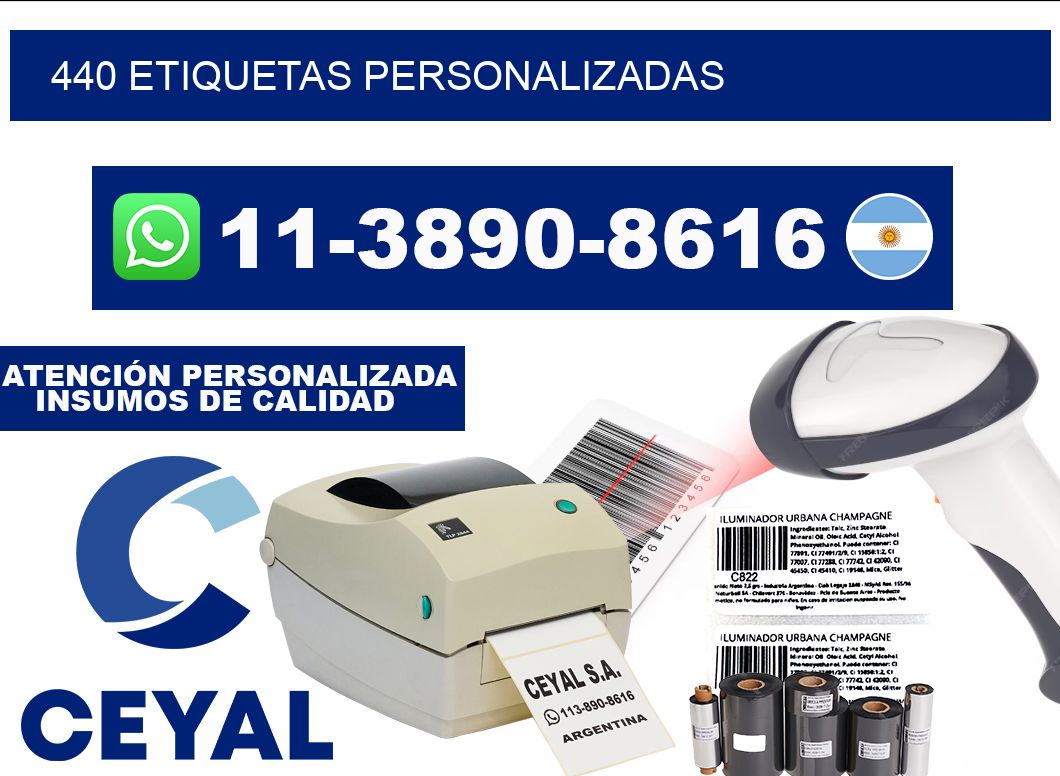 440 ETIQUETAS PERSONALIZADAS