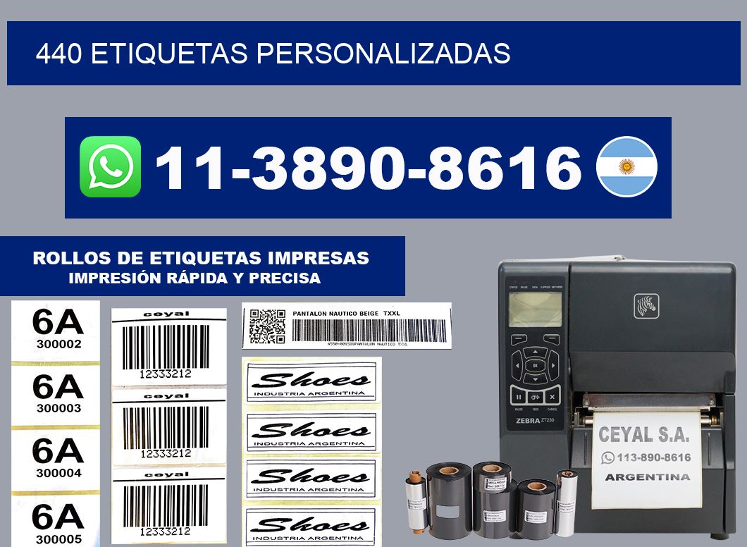 440 ETIQUETAS PERSONALIZADAS
