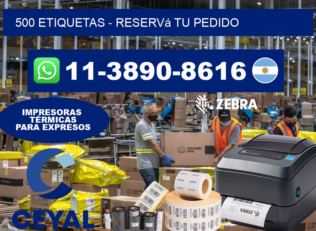 500 ETIQUETAS - Reservá tu pedido