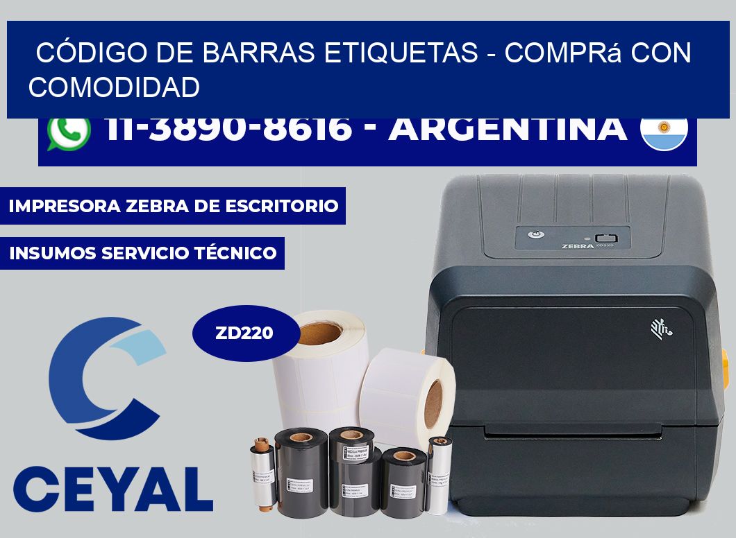 CÓDIGO DE BARRAS ETIQUETAS - Comprá con comodidad