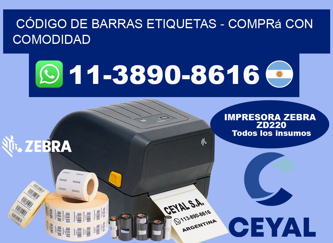 CÓDIGO DE BARRAS ETIQUETAS - Comprá con comodidad