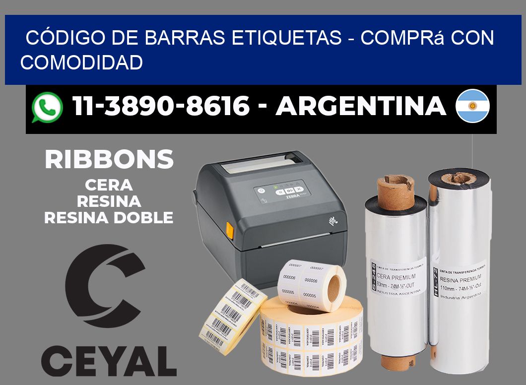 CÓDIGO DE BARRAS ETIQUETAS - Comprá con comodidad