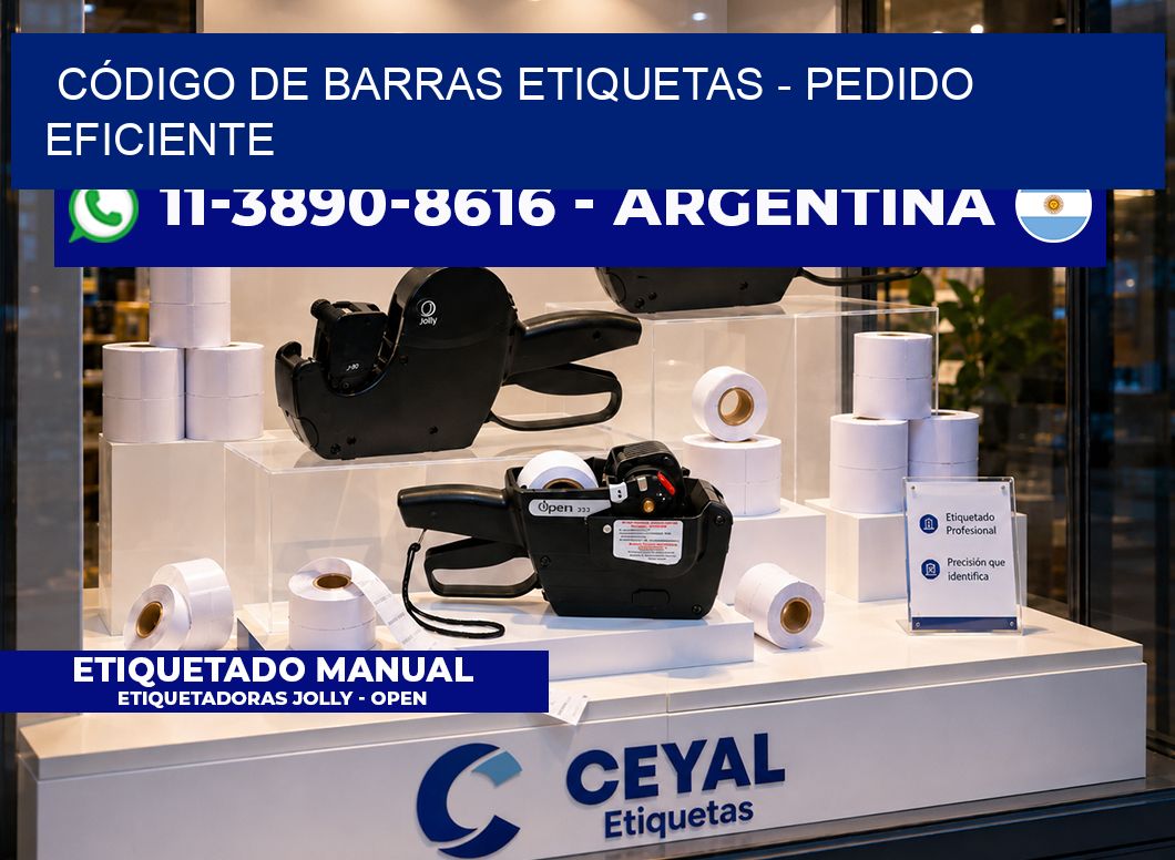CÓDIGO DE BARRAS ETIQUETAS - Pedido eficiente