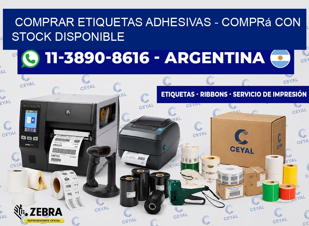 COMPRAR ETIQUETAS ADHESIVAS - Comprá con stock disponible