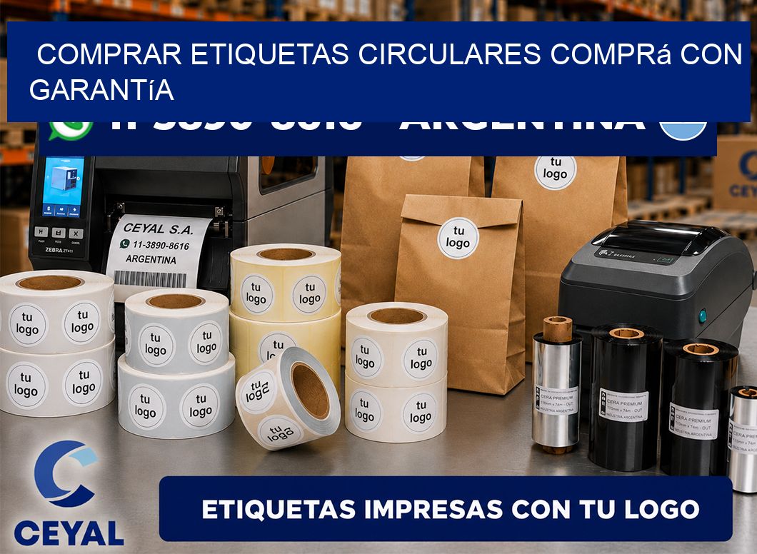 COMPRAR ETIQUETAS CIRCULARES Comprá con garantía