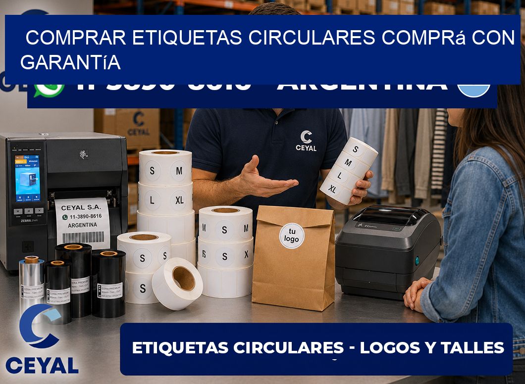 COMPRAR ETIQUETAS CIRCULARES Comprá con garantía