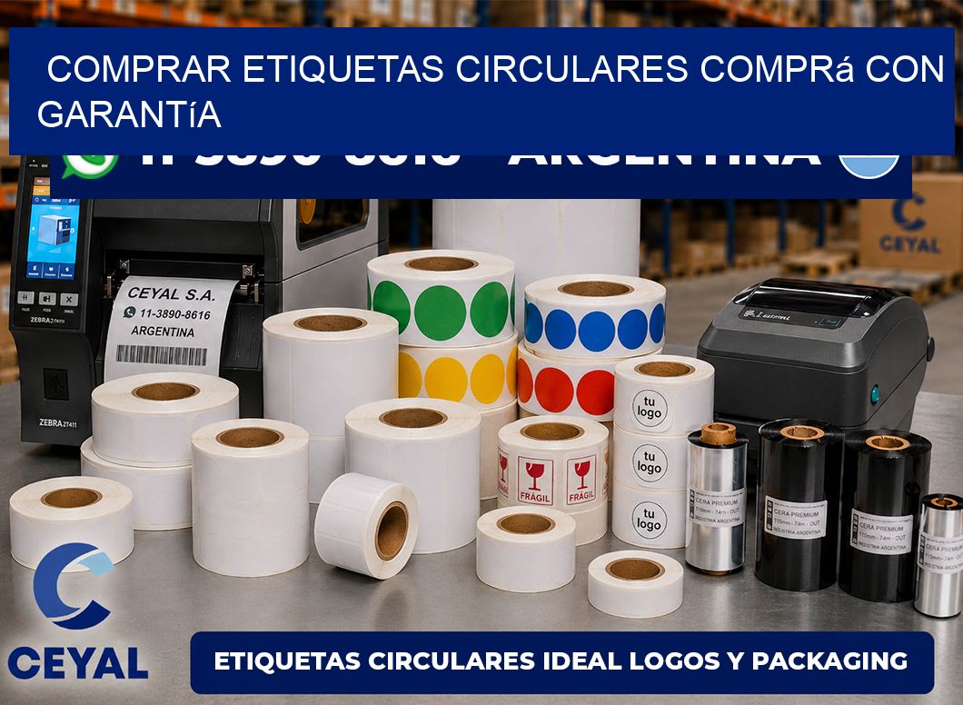 COMPRAR ETIQUETAS CIRCULARES Comprá con garantía