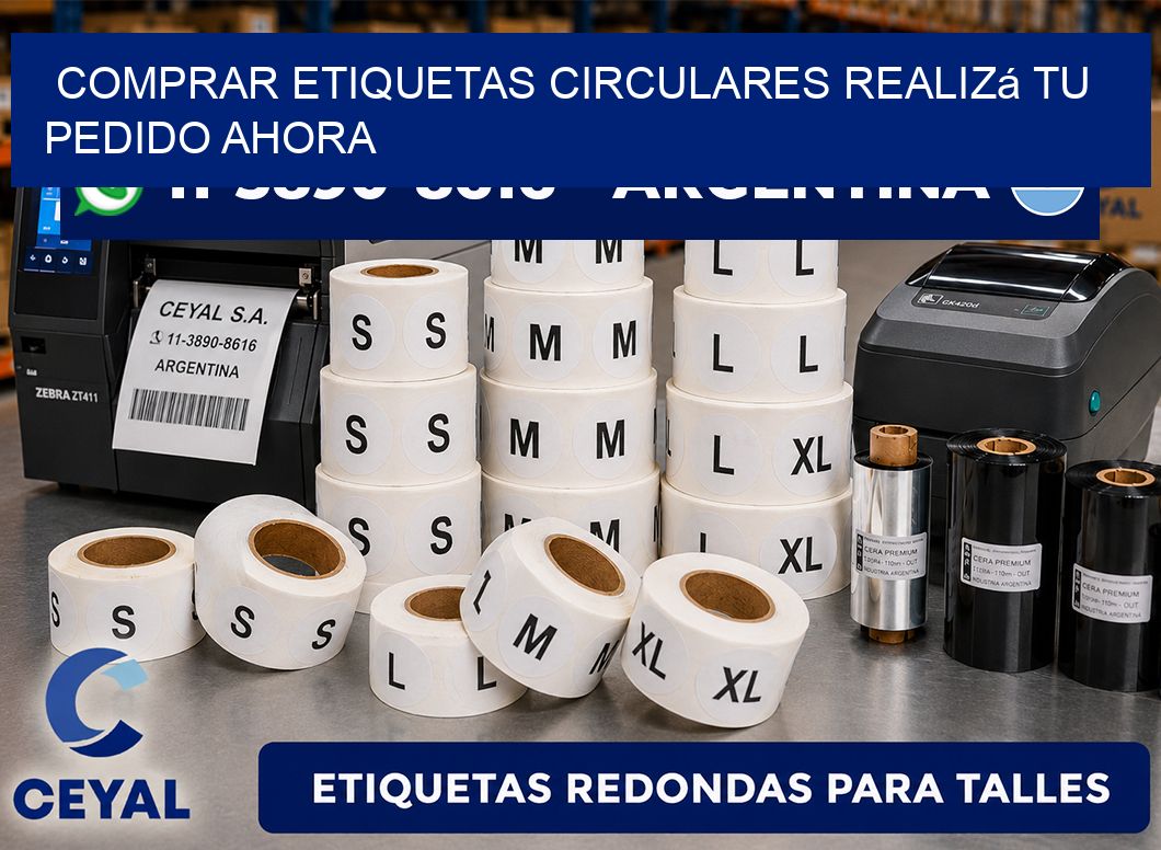 COMPRAR ETIQUETAS CIRCULARES Realizá tu pedido ahora