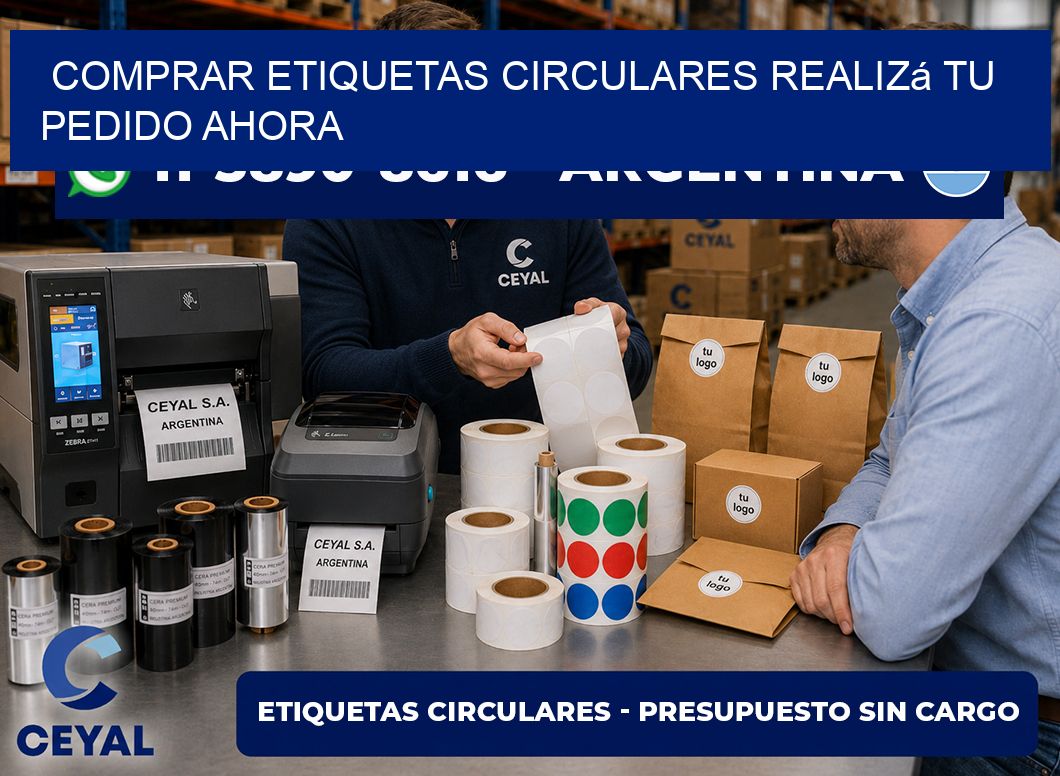 COMPRAR ETIQUETAS CIRCULARES Realizá tu pedido ahora