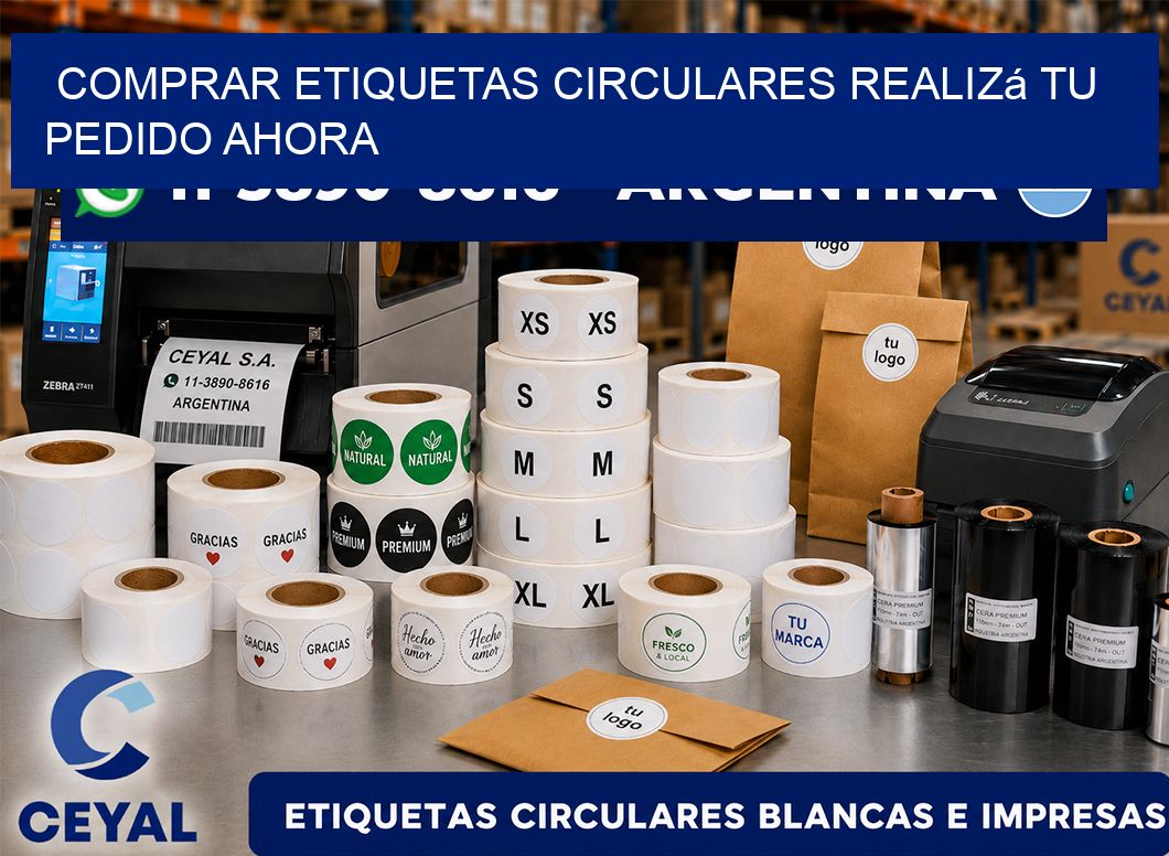 COMPRAR ETIQUETAS CIRCULARES Realizá tu pedido ahora