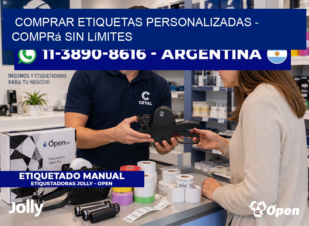 COMPRAR ETIQUETAS PERSONALIZADAS – Comprá sin límites