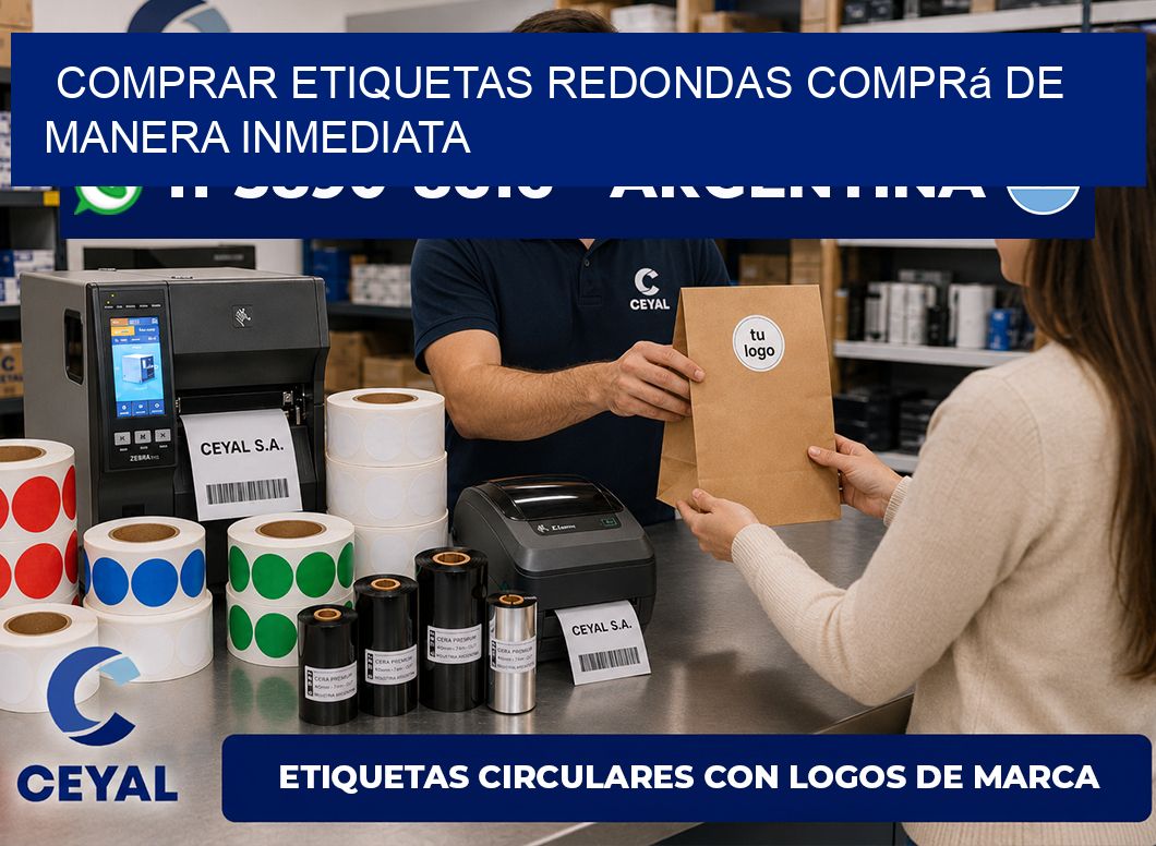 COMPRAR ETIQUETAS REDONDAS Comprá de manera inmediata