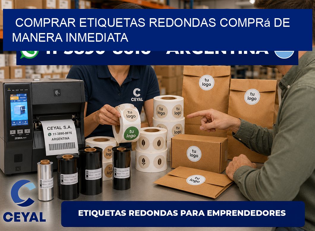 COMPRAR ETIQUETAS REDONDAS Comprá de manera inmediata