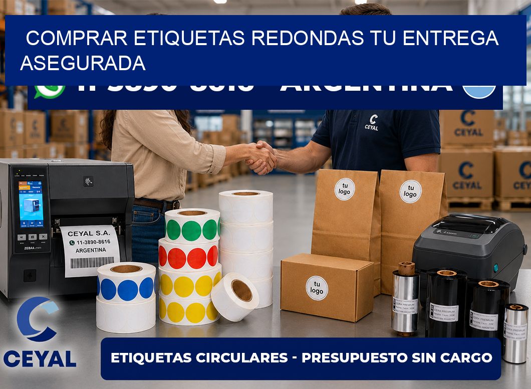 COMPRAR ETIQUETAS REDONDAS Tu entrega asegurada