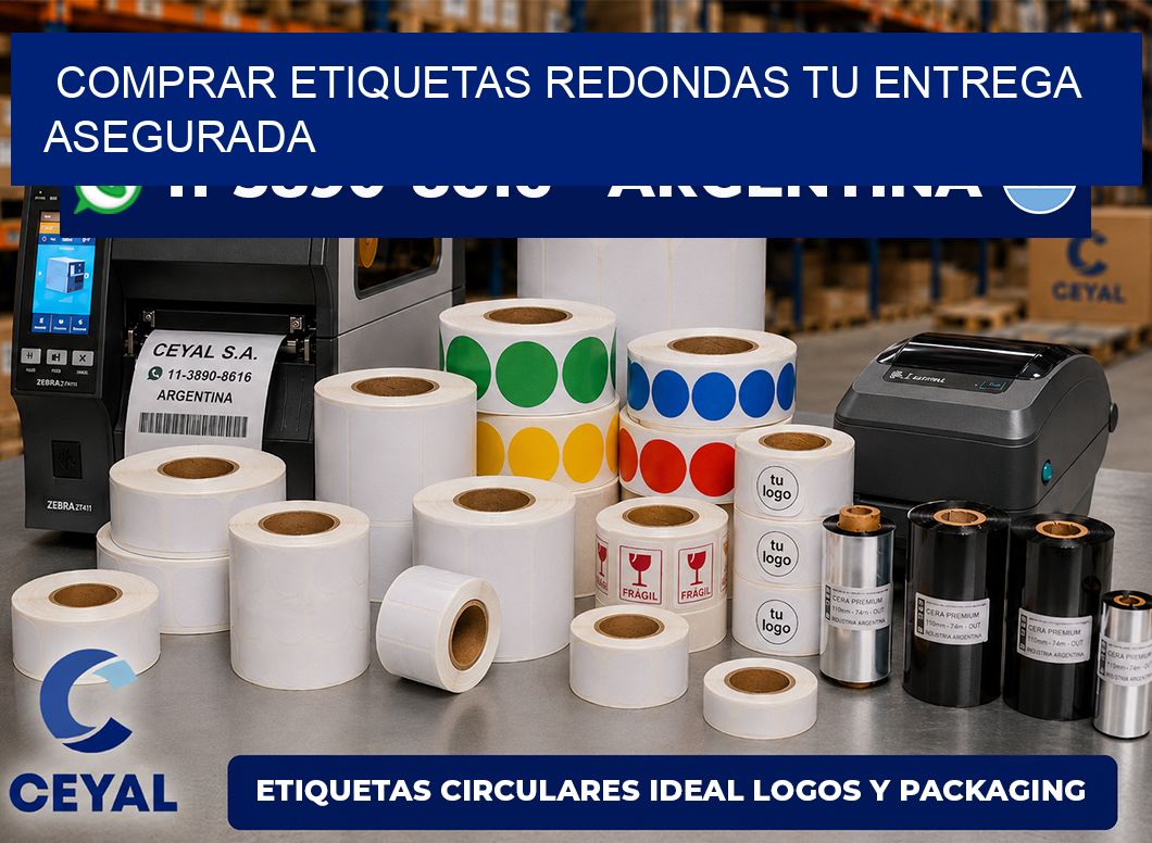 COMPRAR ETIQUETAS REDONDAS Tu entrega asegurada