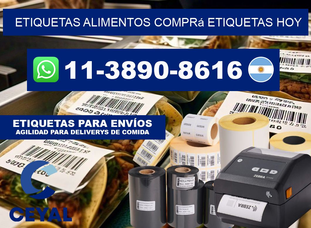 ETIQUETAS ALIMENTOS Comprá etiquetas hoy