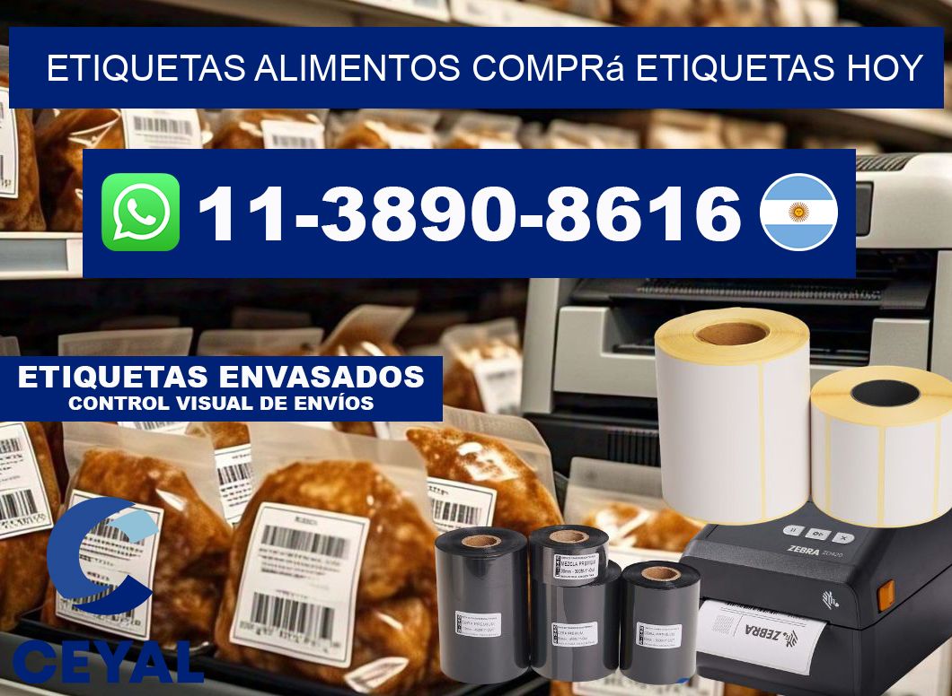 ETIQUETAS ALIMENTOS Comprá etiquetas hoy