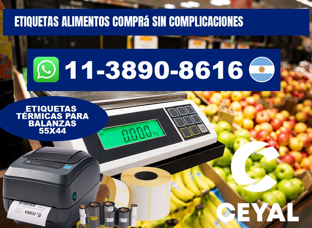 ETIQUETAS ALIMENTOS Comprá sin complicaciones