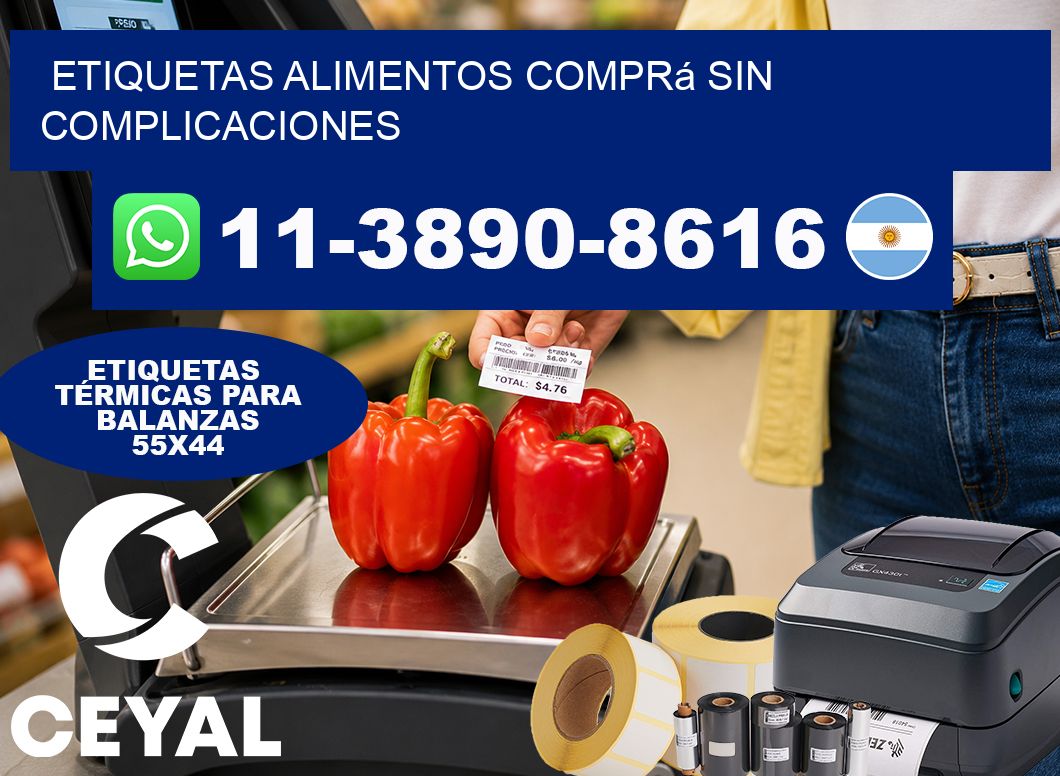 ETIQUETAS ALIMENTOS Comprá sin complicaciones