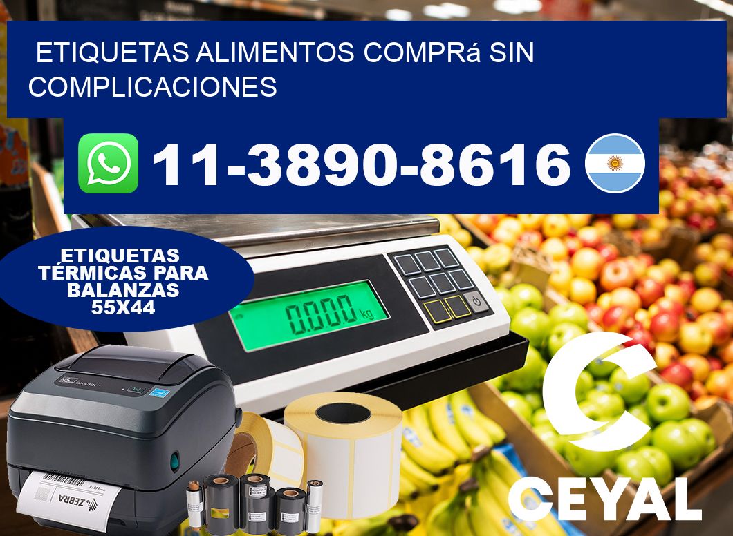ETIQUETAS ALIMENTOS Comprá sin complicaciones