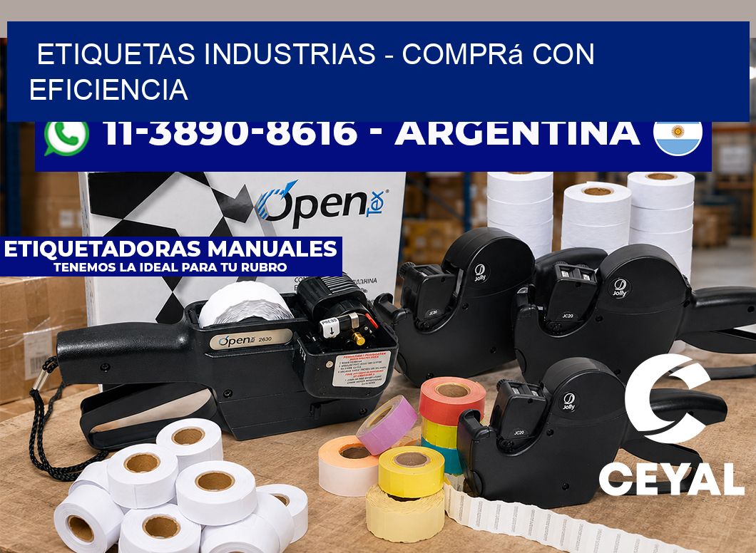 ETIQUETAS INDUSTRIAS - Comprá con eficiencia
