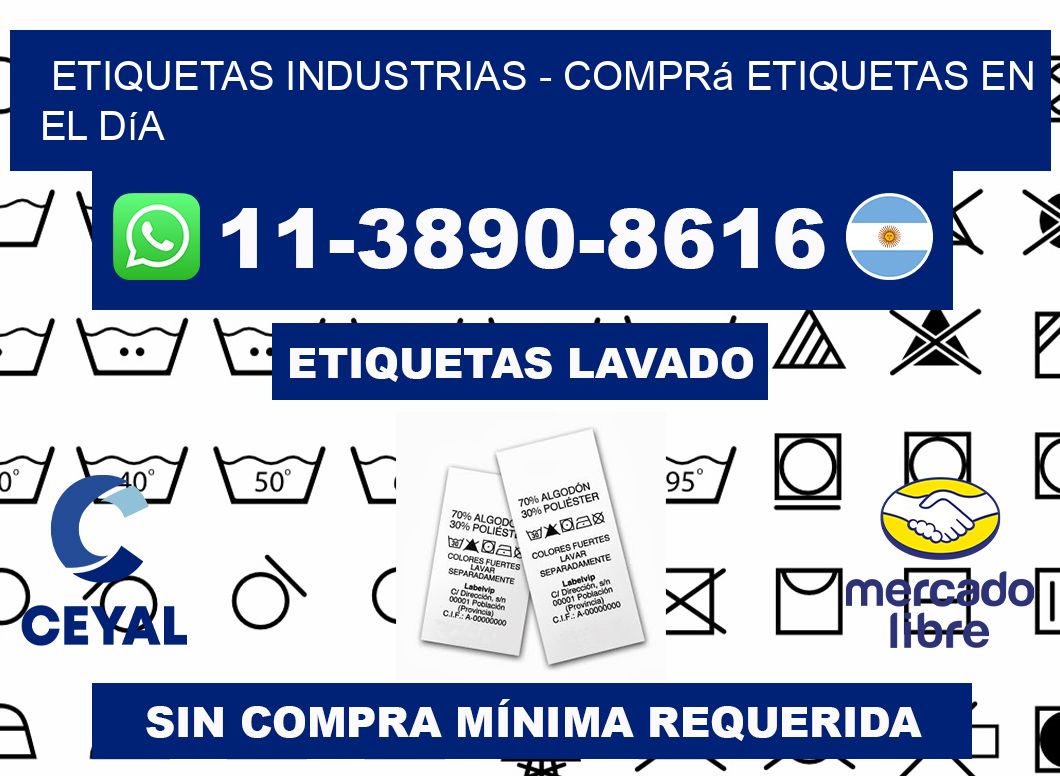 ETIQUETAS INDUSTRIAS - Comprá etiquetas en el día
