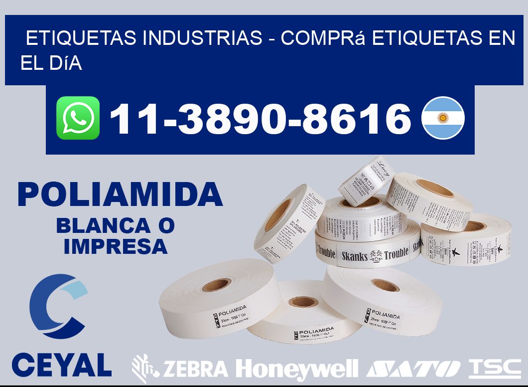 ETIQUETAS INDUSTRIAS - Comprá etiquetas en el día