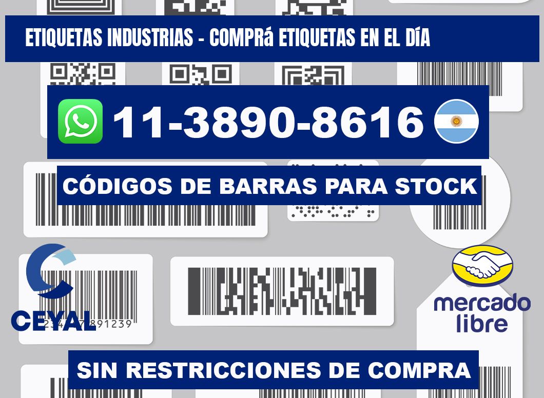 ETIQUETAS INDUSTRIAS - Comprá etiquetas en el día