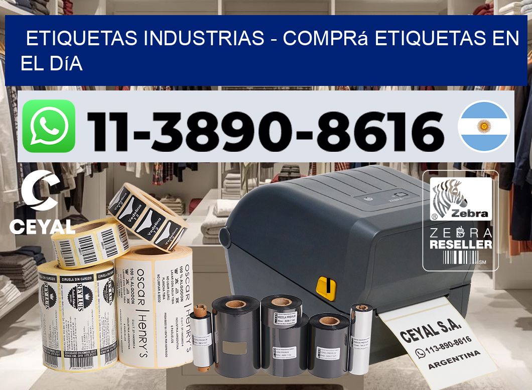 ETIQUETAS INDUSTRIAS - Comprá etiquetas en el día